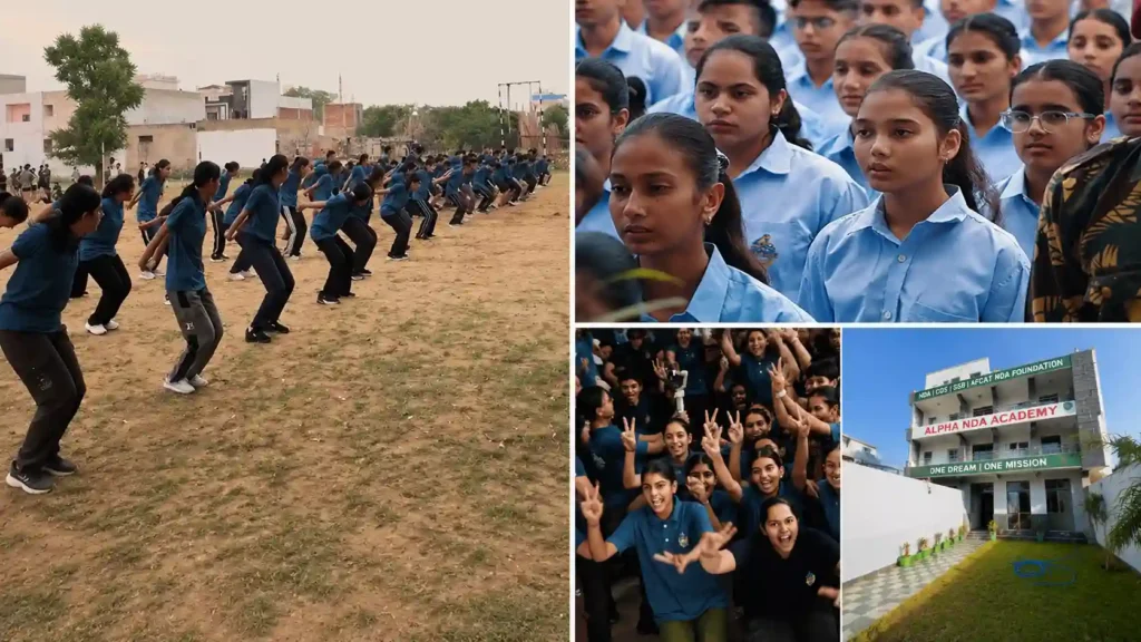 Girls NDA training and residential facilities at Alpha NDA Academy Sikar