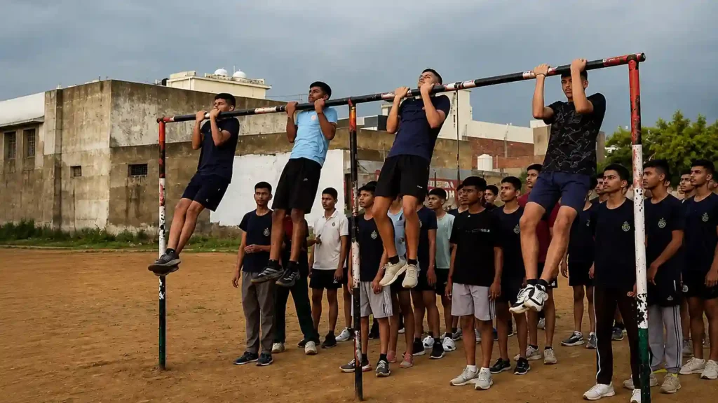 NDA students undergoing military discipline and physical training at Alpha NDA Academy